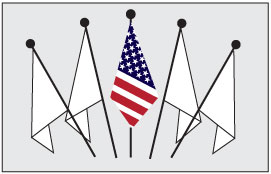 flag etiquette, American flag etiquette, flag etiquette half staff